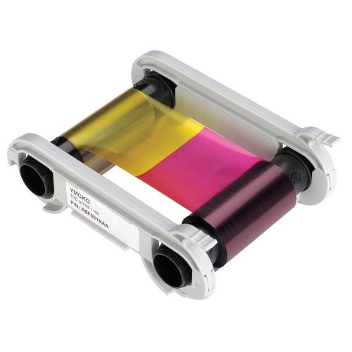  Evolis R6F003AAA 6 Panel Color Ribbon, Ymcko-K, 200 PrintsRoll