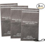 CRAFTSMAN CMXZVBE38737 Wet/Dry Vac Filter Bags for 2 to 2.5 Gallon Shop Vacuums and Powerhead Bucket Vac, 3-Pack