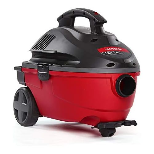  CRAFTSMAN 17612 4 Gallon 5.0 Peak HP Wet/Dry Vac, Portable Shop Vacuum with Attachments