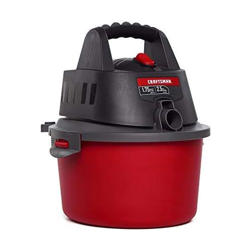  CRAFTSMAN CMXEVBE17250 2.5 gallon 1.75 Peak Hp Wet/Dry Vac, Portable Shop Vacuum with Attachments