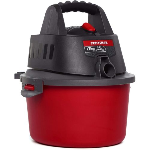  CRAFTSMAN CMXEVBE17250 2.5 gallon 1.75 Peak Hp Wet/Dry Vac, Portable Shop Vacuum with Attachments