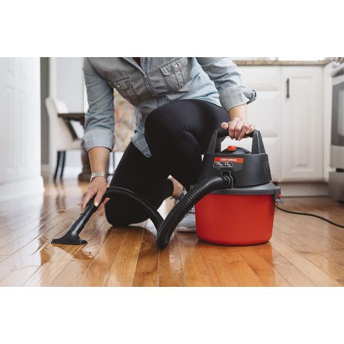  CRAFTSMAN CMXEVBE17250 2.5 gallon 1.75 Peak Hp Wet/Dry Vac, Portable Shop Vacuum with Attachments