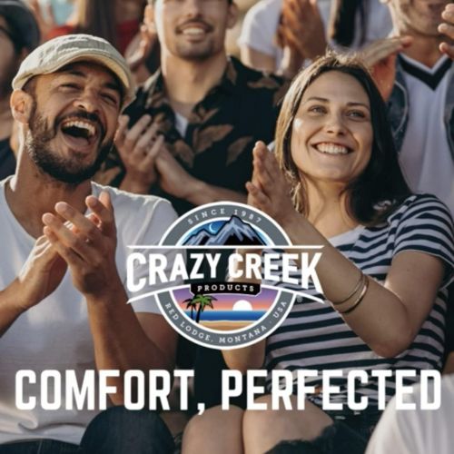  CRAZY CREEK PRODUCTS RED LODGE- MONTANA - USA Crazy Creek The Chair for Camping, Backpacking & More, High Density Foam Cushion, 250 LBS Weight Capacity, Adjustable Straps, Water-Resistant