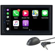 [아마존베스트]-Service-Informationen CREASONO Car Radio iPhone: Apple CarPlay, 2 Din Car Radio with Hands-Free Calling, 17.1 cm / 6.7 Inch Display (Bluetooth Car Radio)