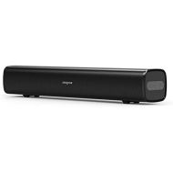 Creative Stage Air Portable and Compact Under Monitor Soundbar in Black (Portable, Compact, USB powered, Passive Radiator for Big Bass, Bluetooth, AUX input, 6 hours battery life)