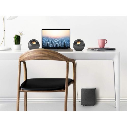  [아마존베스트]Creative Pebble Plus 2.1 USB Powered Desktop Speaker with Subwoofer and Far-Field Drivers Up to 8W RMS Power for PC (Black)