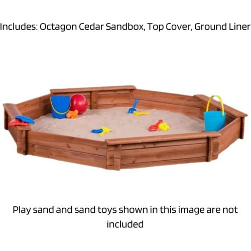  CREATIVE CEDAR DESIGNS Octagon Wooden Sandbox