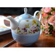 CREATIVE TOPS Katie Alice English Garden Tee fuer Einen Porzellan Set ausTeekanne und Tasse  Teekanne: 450 ml (16 fl oz), Tasse: 280 ml (10 fl oz)