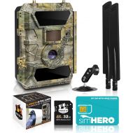 [아마존베스트]CREATIVE XP LTE 4G Cellular Trail Cameras  Outdoor WiFi Full HD Wild Game Camera with Night Vision for Deer Hunting, Security - Wireless Waterproof and Motion Activated  32GB SD Card + Sim C