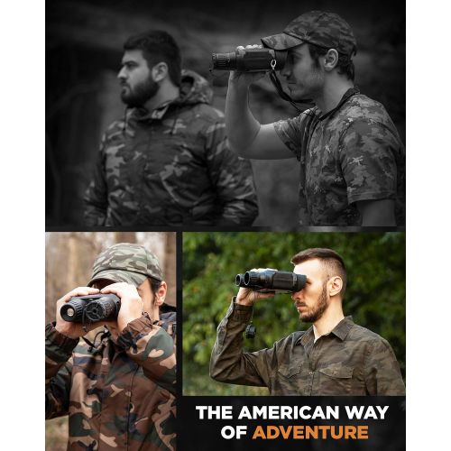  [아마존베스트]CREATIVE XP Digital Night Vision Binoculars for Complete Darkness - GlassOwl Infrared Night Vision Goggles for Hunting, Spy and Surveillance