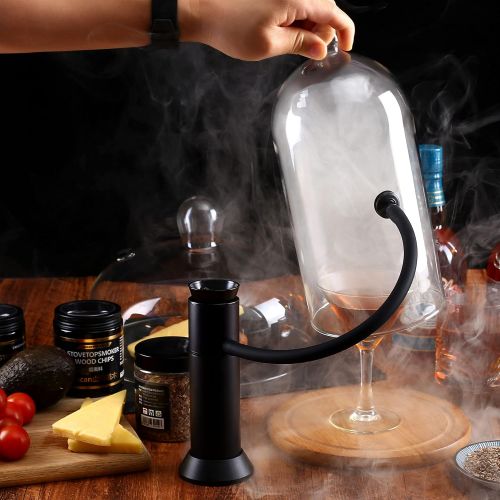  CREATIVECHEF Smoking Gun Cocktail Smoker Drink Smoker Chip Smoke Infuser Food Smoker Chip Food Smoker Chip to Enhance Taste for Meat,Sous Vide, BBQ, Cocktail Drinks & Cheese Chip (