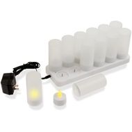 CRESTWARE Crestware RCL12 Rechargeable Candle Light (12 Pack), White