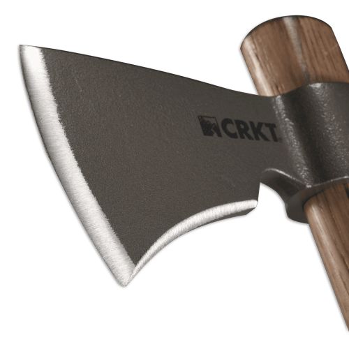  COLUMBIA RIVER CRKT Woods Kangee T-Hawk 2735 with 1055 Carbon Steel Head and Spike Back with Tennesse Hickory Handle