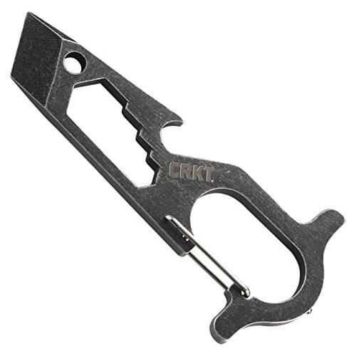 컬럼비아 [아마존베스트]Columbia River Knife & Tool CRKT Pryma Stainless Steel Multitool: Compact and Lightweight EDC Metal Multi-Tool with Pry Bar, Hex Wrench, Bottle Opener, Glass Breaker, and Carabiner 9011