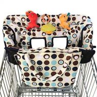 [아마존베스트]CROC N FROG Crocnfrog 2-in-1 Shopping Cart Cover High Chair Cover for Baby Medium Size