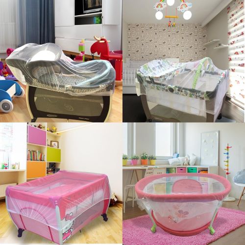  [아마존베스트]CROC N FROG Croc n frog Mosquito Net for Baby Stroller, Crib, Pack and Play, Bassinet, Playpen | Mosquiteros para...