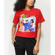 CROSS COLOURS Cross Colours TLC Red Crop T-Shirt