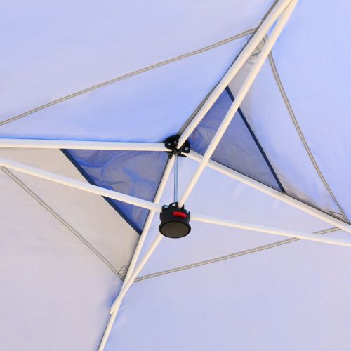  CROWN SHADES Patented 10ft x 10ft Outdoor Pop up Portable Shade Instant Folding Canopy with Carry Bag, Blue