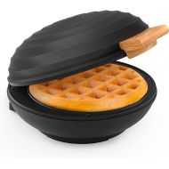 CROWNFUL Mini Waffle Maker Machine, 4 Inch Chaffle Maker with Compact Design, Easy to Clean, Non-Stick Surface, Recipe Guide Included, Perfect for Breakfast, Dessert, Sandwich, or Other Snacks, Black