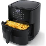 CROWNFUL 7 Quart Air Fryer, Oilless Electric Cooker with 12 Cooking Functions, LCD Digital Touch Screen with Precise Temperature Control, Nonstick Basket, 1700W, UL Listed-Black