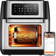 CROWNFUL Smart Air Fryer Toaster Oven Combo, 10.6 Quart WiFi Convection Roaster with Rotisserie & Dehydrator, Accessories and Recipe Included, Works?with?Alexa?&?Google?Assist