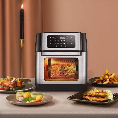  [아마존베스트]CROWNFUL 9-in-1 Air Fryer Toaster Oven, Convection Roaster with Rotisserie & Dehydrator, 10.6 Quart, Digital LCD Touch Screen, Accessories and Recipe Included