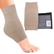 CRS Cross Ankle Malleolar Gel Sleeves - Premium Padded Skate Sock with Ankle Bone Pads for Figure Skating, Hockey, Inline, Roller, Ski, Hiking Boots. Ankle Protector & Cushion