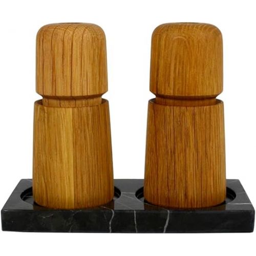  Salt and Pepper Mill Tray - Holder - Tabletopper (Marble, 2 spots)