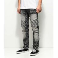 CRYSP DENIM Crysp Denim Basket Woven Black Acid Wash Jeans