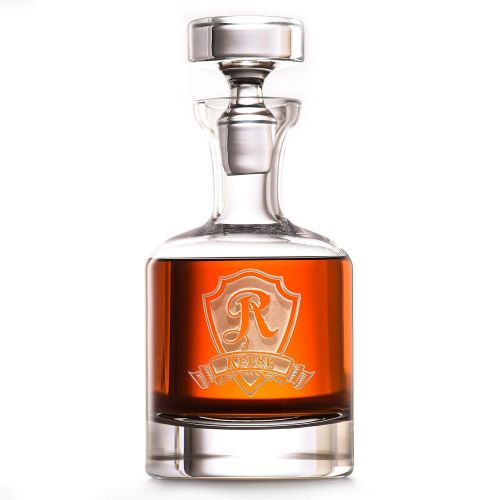  Crystal Imagery Engraved Glass Gifts Engraved Decanter for Whiskey, Scotch, Bourbon