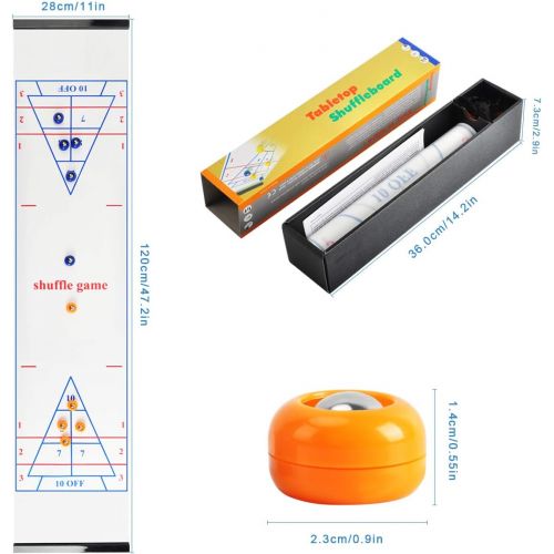  CS COSDDI Tabletop Curling Game Set for Family,Fun Games for Kids and Adults,Quick and Easy to Set-Up,Portable Indoor and Outdoor Table Top Games