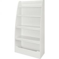 CSH Standing Bookshelf Kids Storage Bookcases For Kids Modern Home Free Standing Single Bookshelf Floor Minimal Teen Childrens Bedroom White Contemporary Bookshelf Unit 4 Shelf And eBo