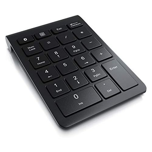  [아마존베스트]CSL-Computer CSL Numpad Bluetooth Wireless Numeric Keypad with 22 Keys 10 Multifunction Keys Multimedia Keys with Energy Saving Mode Ergonomic for Laptop Desktop PC and Notebook