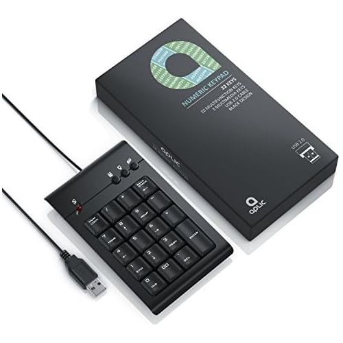  [아마존베스트]CSL-Computer CSLNumpad/Keypad with Muli Tmedia Buttons USB Number Keypad Numeric Keypad Keyboard Charger 3Multimedia Keys | 19for laptop, Ultrabook, Netbook and Wired Desktop PC |