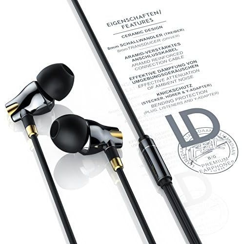  [아마존베스트]CSL-Computer Urban EP Bass In-Ear Headphones Ceramic Design High Class Hi-Fi Inears Optimised Noise Cancelling