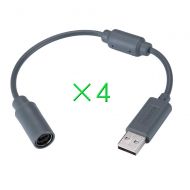 CSYLX 4 Pcs Wired Controller USB Breakaway Cable for Microsoft Xbox 360