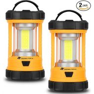 Camping Lantern, 3200LM Bright Camping Lights, 4600mAh Rechargeable LED Lantern, Lantern Flashlight for Power Outages/Fishing/Hurricane/Emergency, CT CAPETRONIX Camping Accessories (2-Pack)