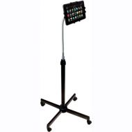 CTA Digital Height-Adjustable Gooseneck Stand with Casters for iPad and Tablets