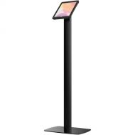 CTA Digital Thin Profile Floor Stand with Removable Magnetic Protective Case for Select iPads (Black)
