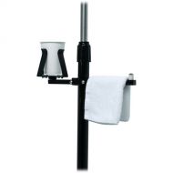 CTA Digital Cup Holder and Towel Rack Gym Buddy Add-On for Tablet Floor Stands