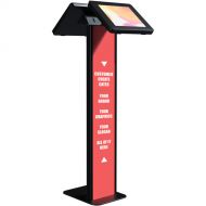 CTA Digital Dual-Enclosure Locking Floor Stand Kiosk with Graphic Slot for 9 to 11