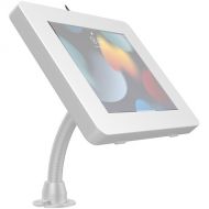 CTA Digital Premium Security Kiosk Stand with Gooseneck Tabletop Mount (White)