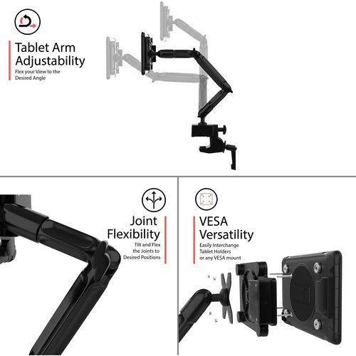  CTA Digital Custom Flex Clamp Mount with Inductive Charging Case Kit