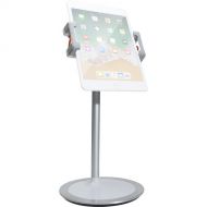 CTA Digital Height-Adjustable Desktop Tablet Stand (Silver)