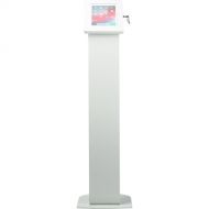 CTA Digital Premium Locking Floor Stand Kiosk (White)