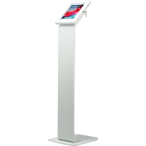  CTA Digital Premium Locking Floor Stand Kiosk (White)