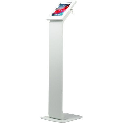  CTA Digital Premium Large Locking Floor Stand Kiosk (White)