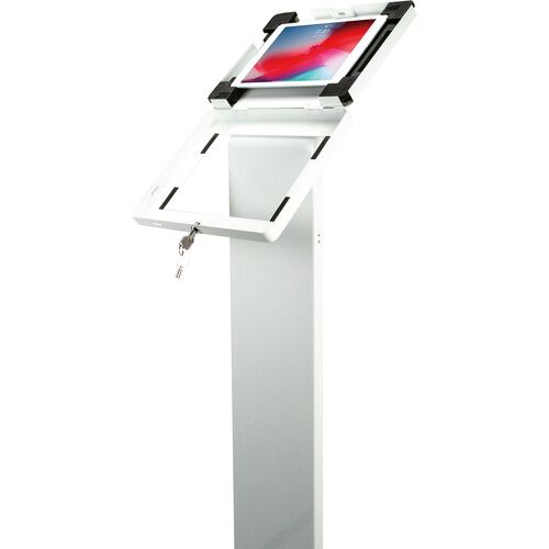  CTA Digital Premium Large Locking Floor Stand Kiosk (White)