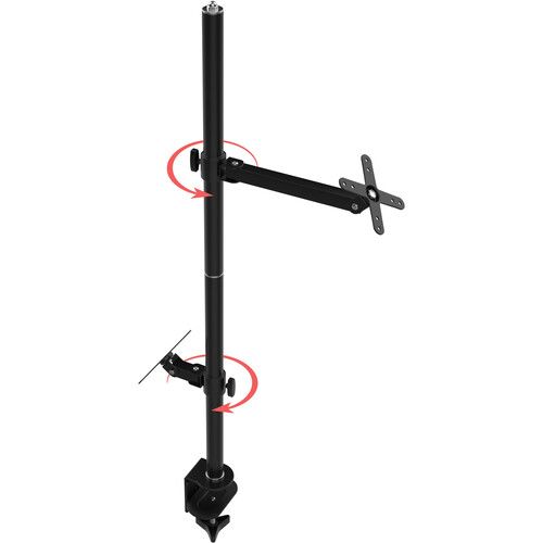  CTA Digital Clamp Pole with Two VESA Plates