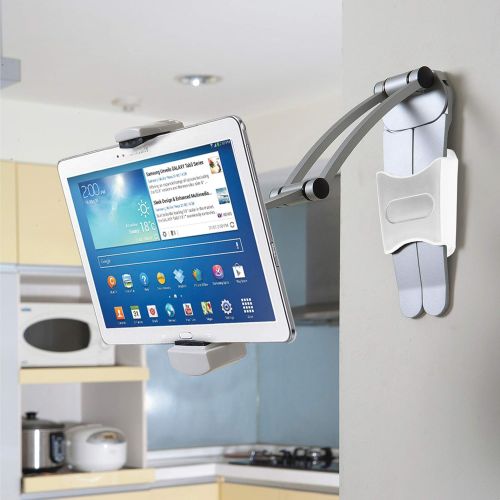  2-in-1 Kitchen Tablet Stand, CTA Digital Wall/Desktop Mount W/Stylus for 7-13 Tablets/iPad 10.2-Inch(7Th Gen)/12.9-Inch iPad Pro/11-Inch iPad Pro/Air 3/Mini 5/Galaxy Tab A 10.1/Sur